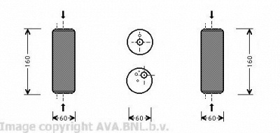 AVA QUALITY COOLING vwd014 -  Осушитель, кондиционер